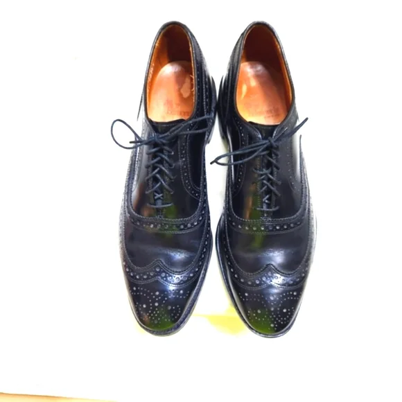 ALLEN EDMONDS BLACK DRESS SHOES SIZE 9.5 - Picture 2 of 14